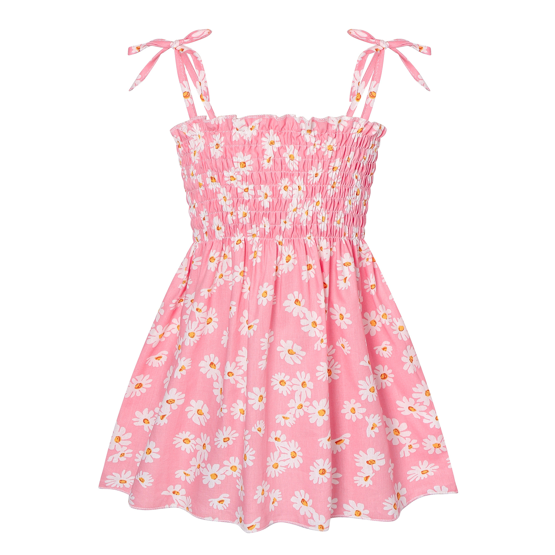 2 Piece Girl Floral Suspender Dress